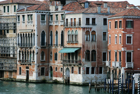Palazzi sul Canal grande a Venezia