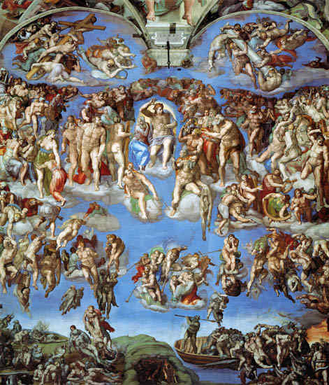 Giudizio universale - Cappella Sistina di Michelangelo