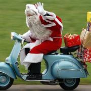 Babbo natale vespa